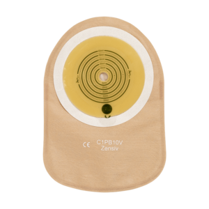 <b>C1PB10V-30</b><br>Colostomia 1-peça rebordo adesivo<br><b>beje</b>